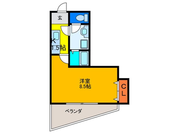 サンプラザ清水駅前の物件間取画像